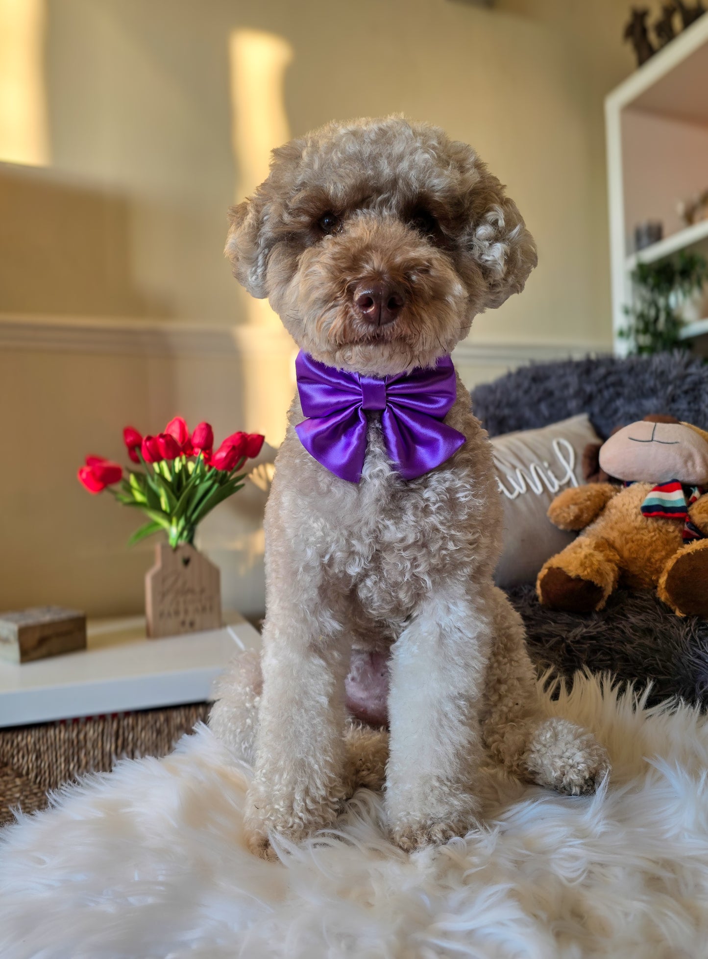 Posh Purple Sailor Bow