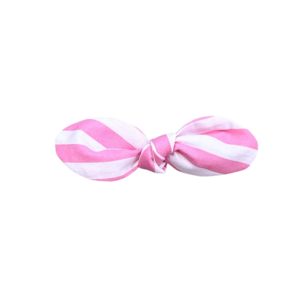 Pink Stripe Dinky Bow