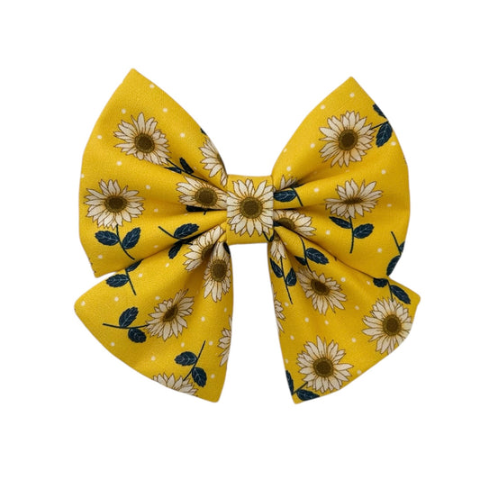Sunflower Sailor Bow